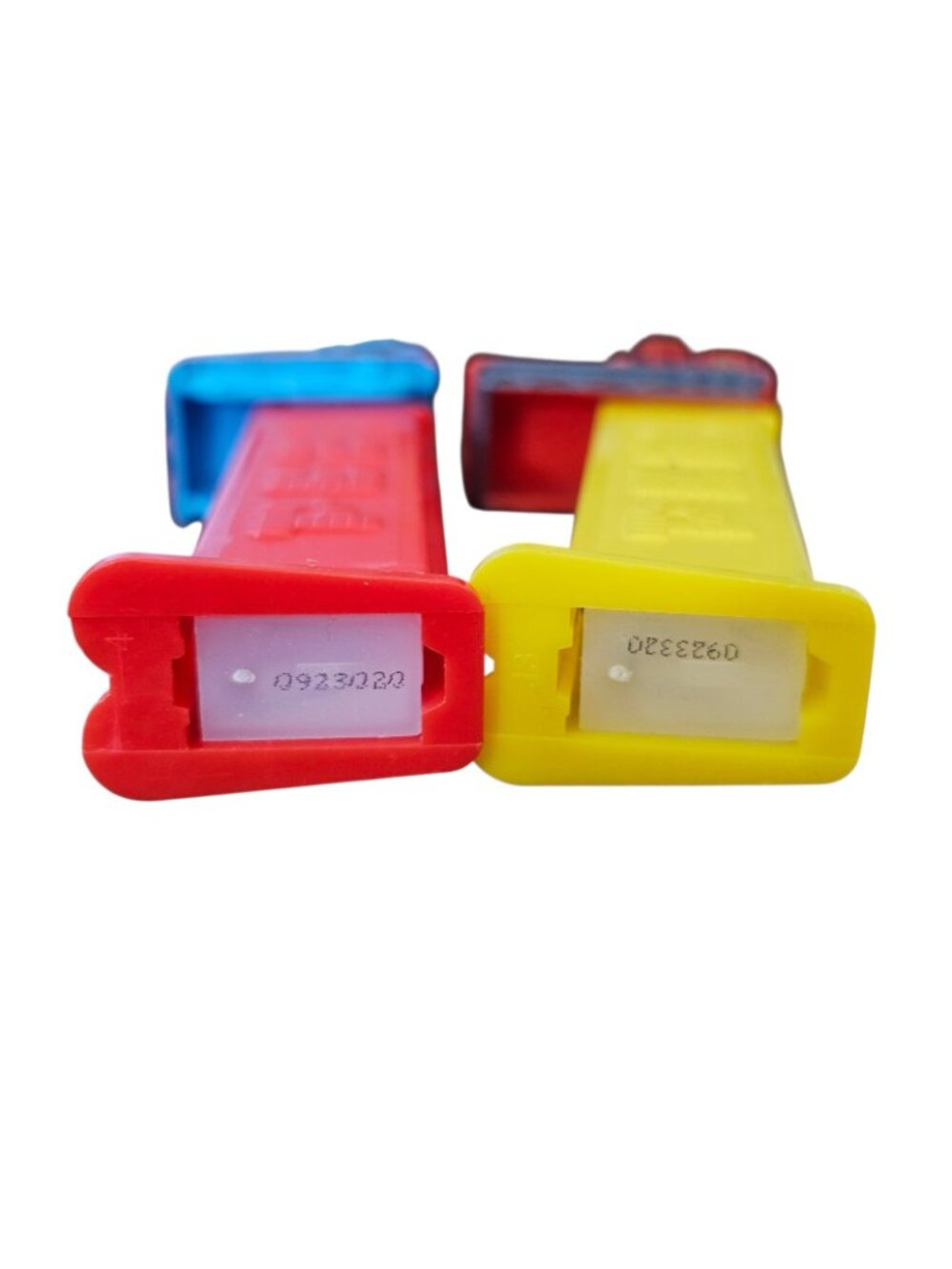 Thomas The Tank Engine Pez Collection Set Of 2 Red #5 And Blue #1 Trains Used - Picture 4 of 6